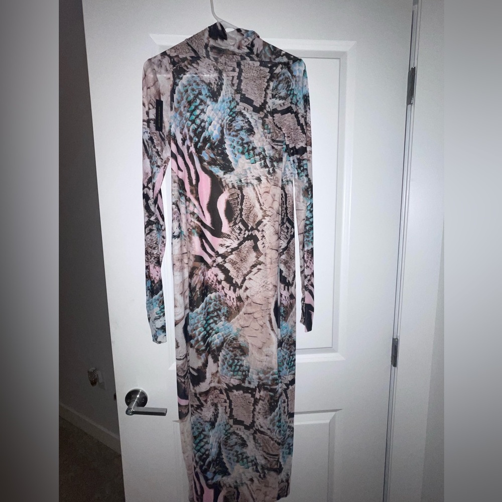 AFRM snakeprint dress NWT size L